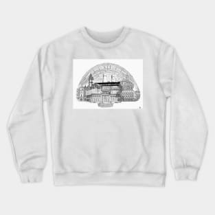 Sheffield City Buildings art work Crewneck Sweatshirt